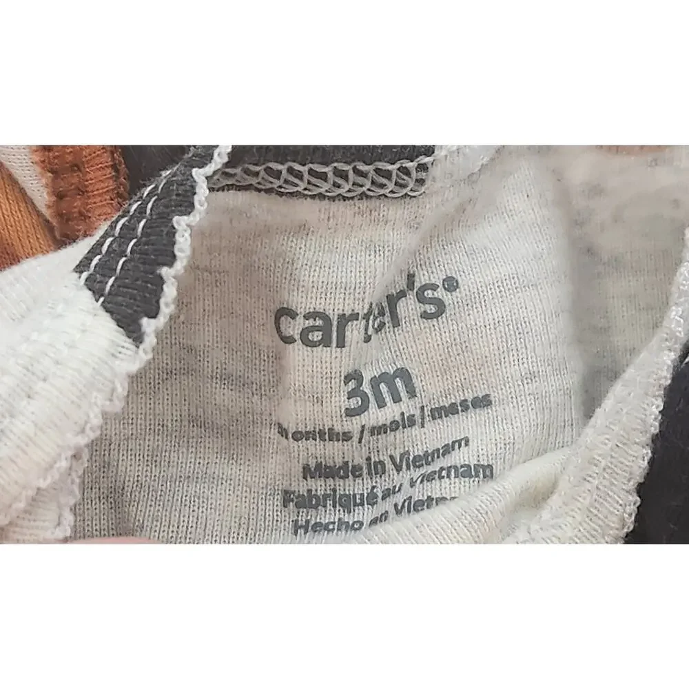 Carter's Baby Girl 3 Short Sleeves Bodysuits 3 Months